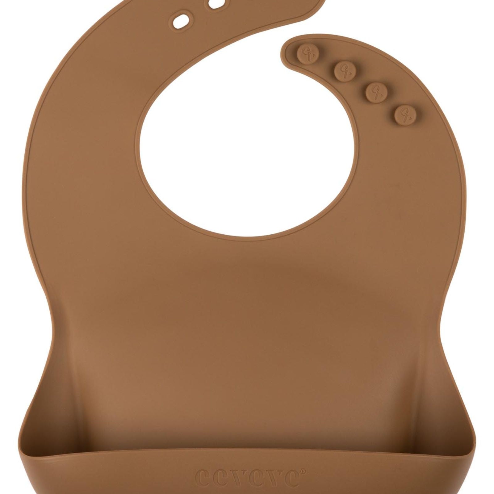 bavoir silicone automne beige foncé