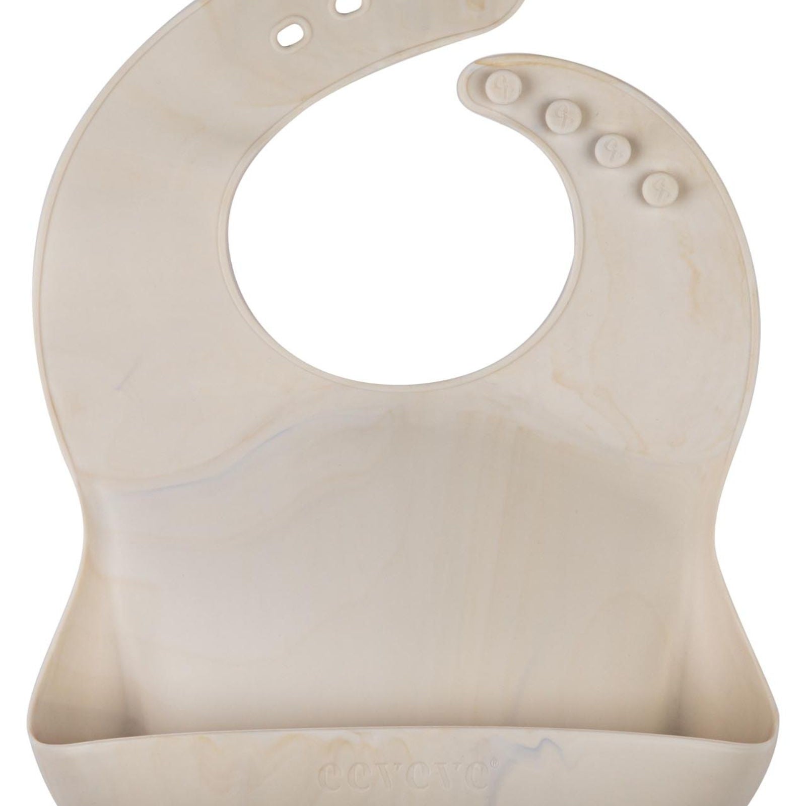 bavoir silicone marbre automne beige