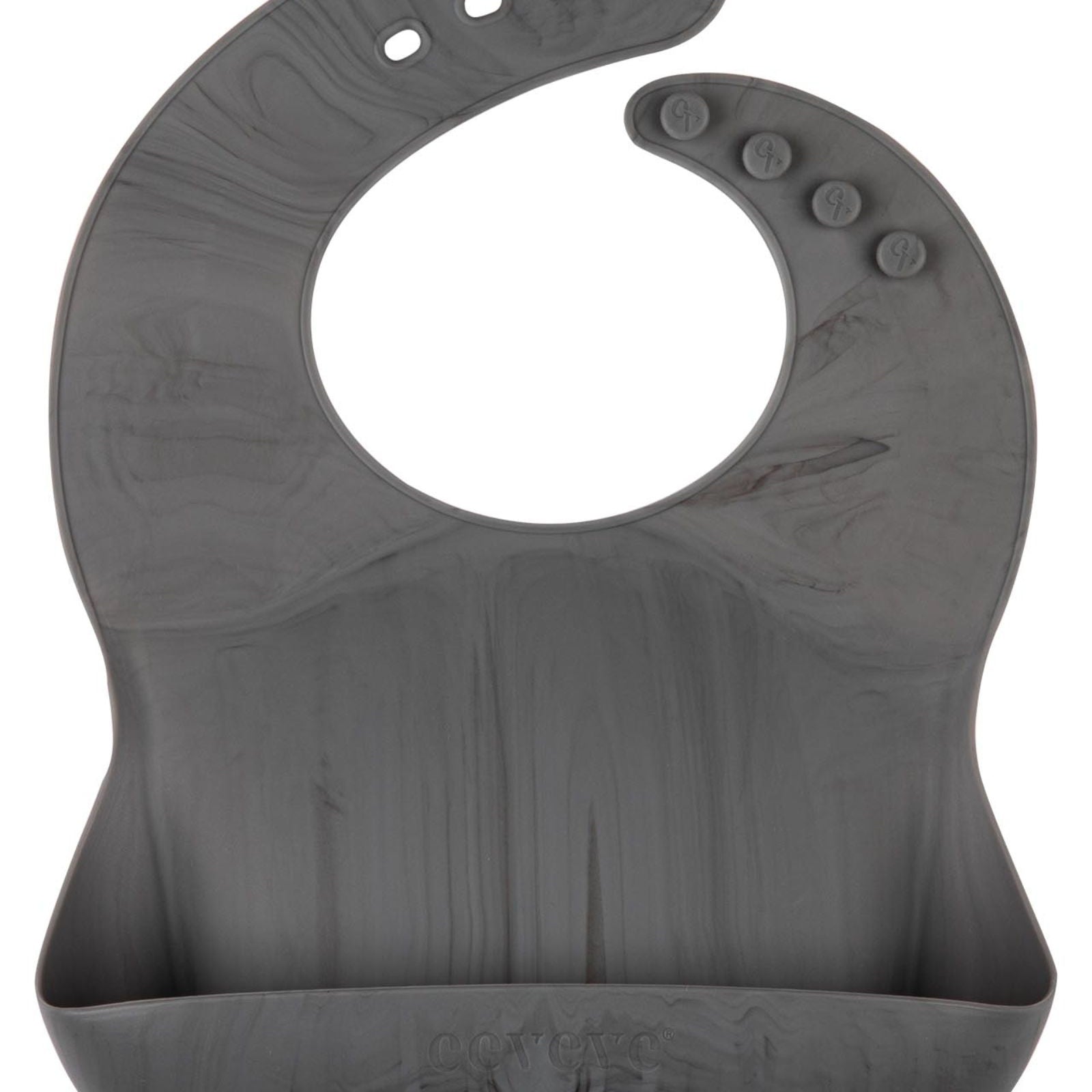bavoir silicone marbre gris foncé