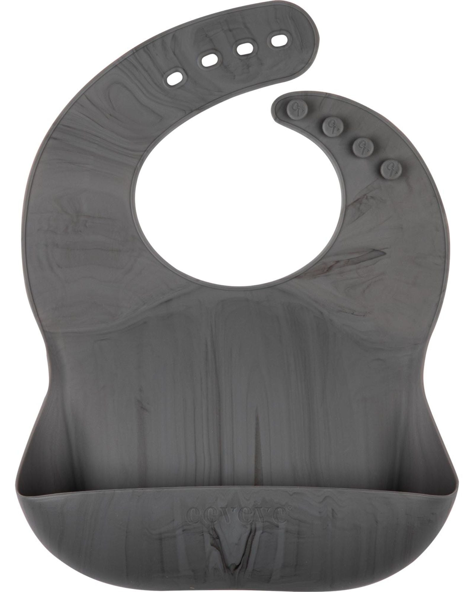 bavoir silicone marbre gris foncé