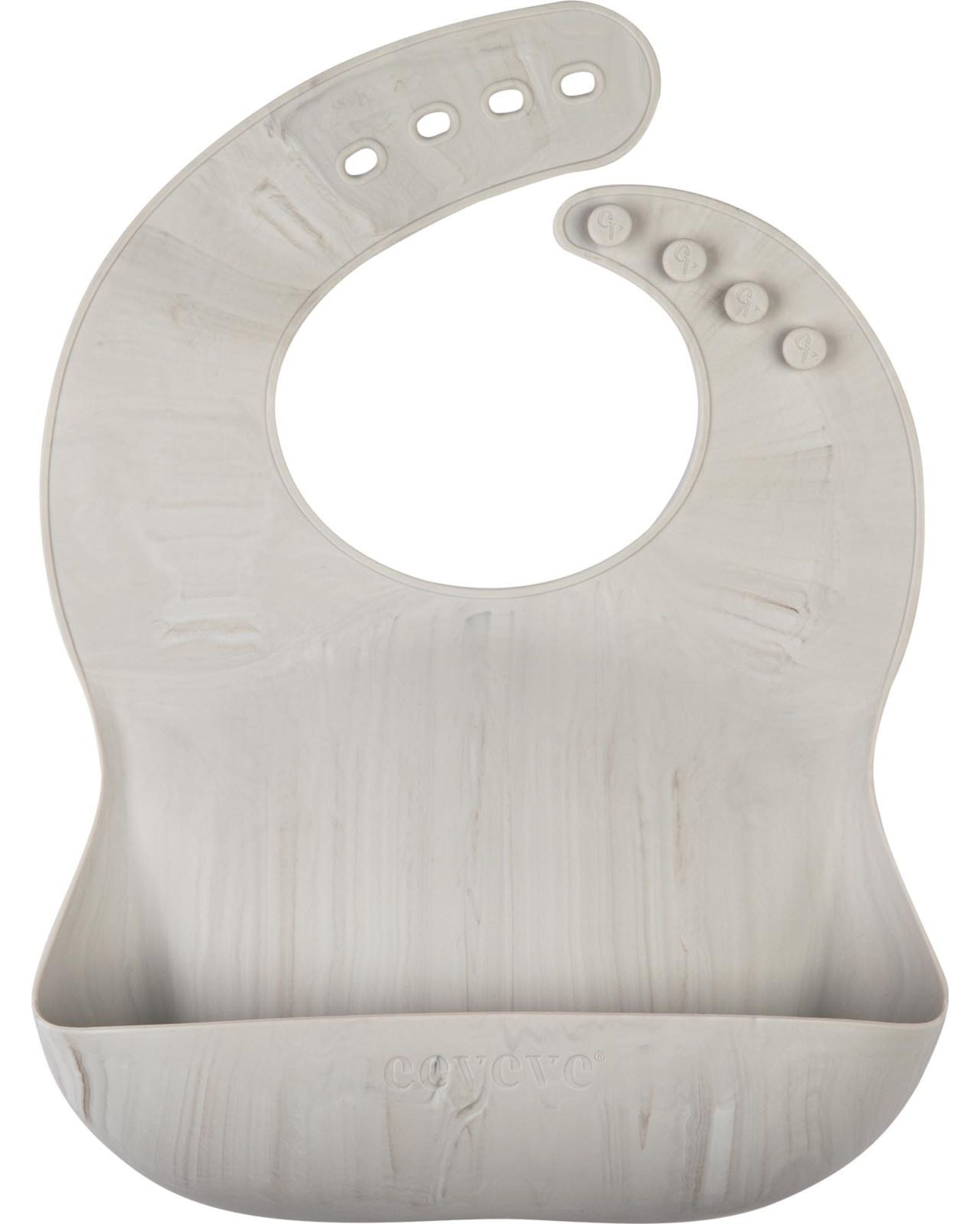 bavoir silicone marbre gris