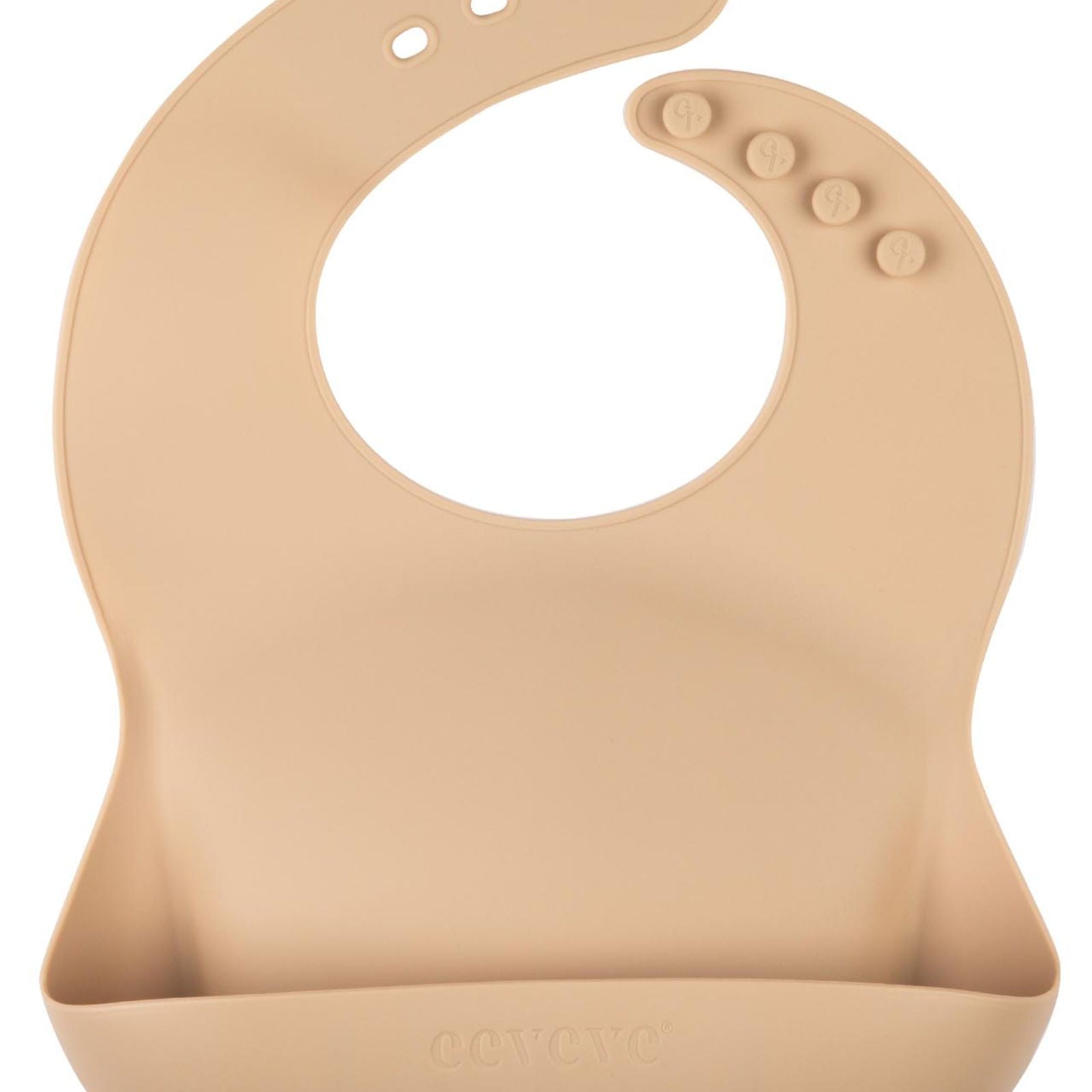 bavoir silicone mocha beige
