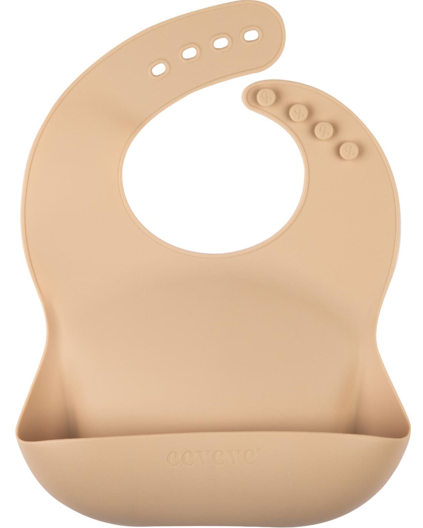 bavoir silicone mocha beige