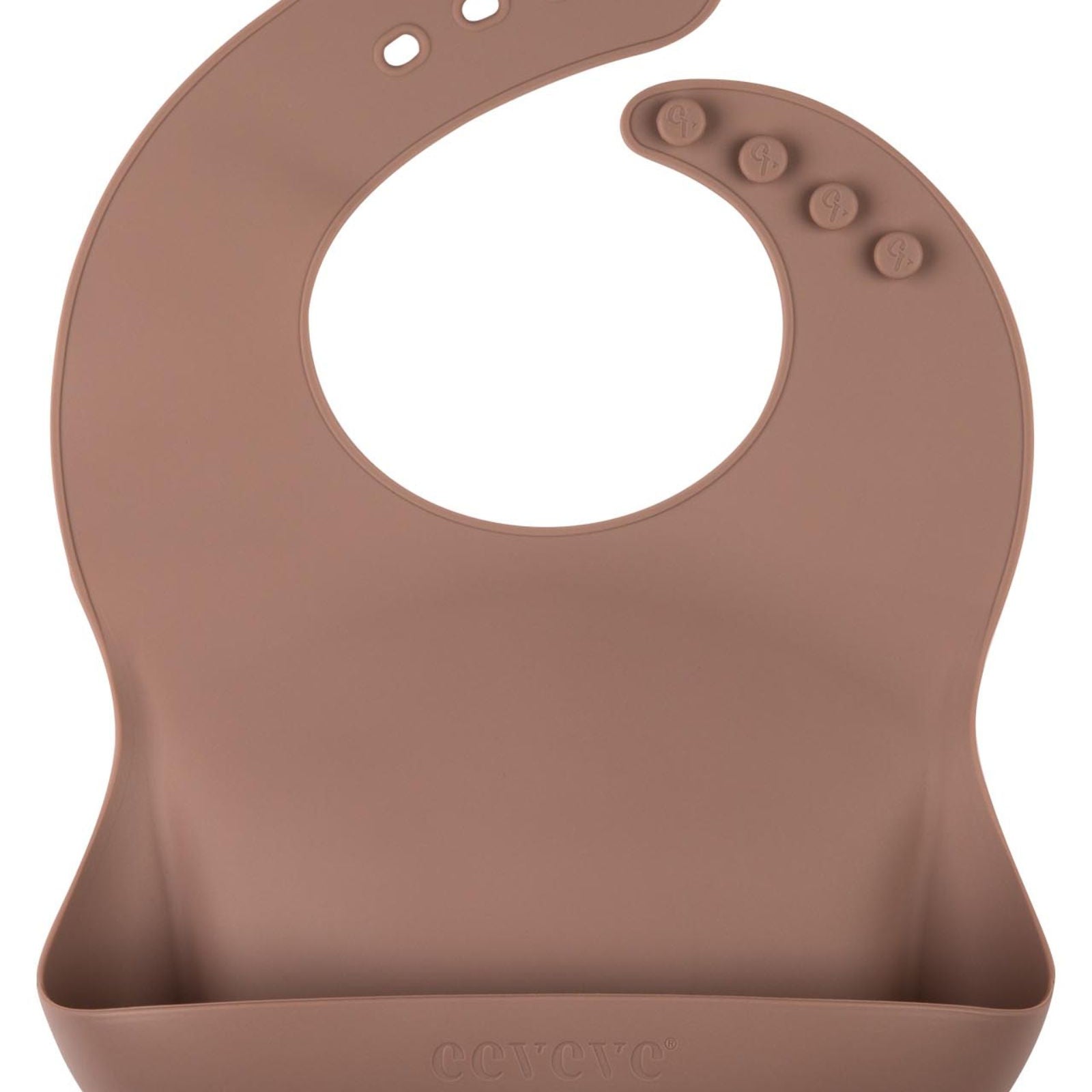 bavoir silicone rose poudré