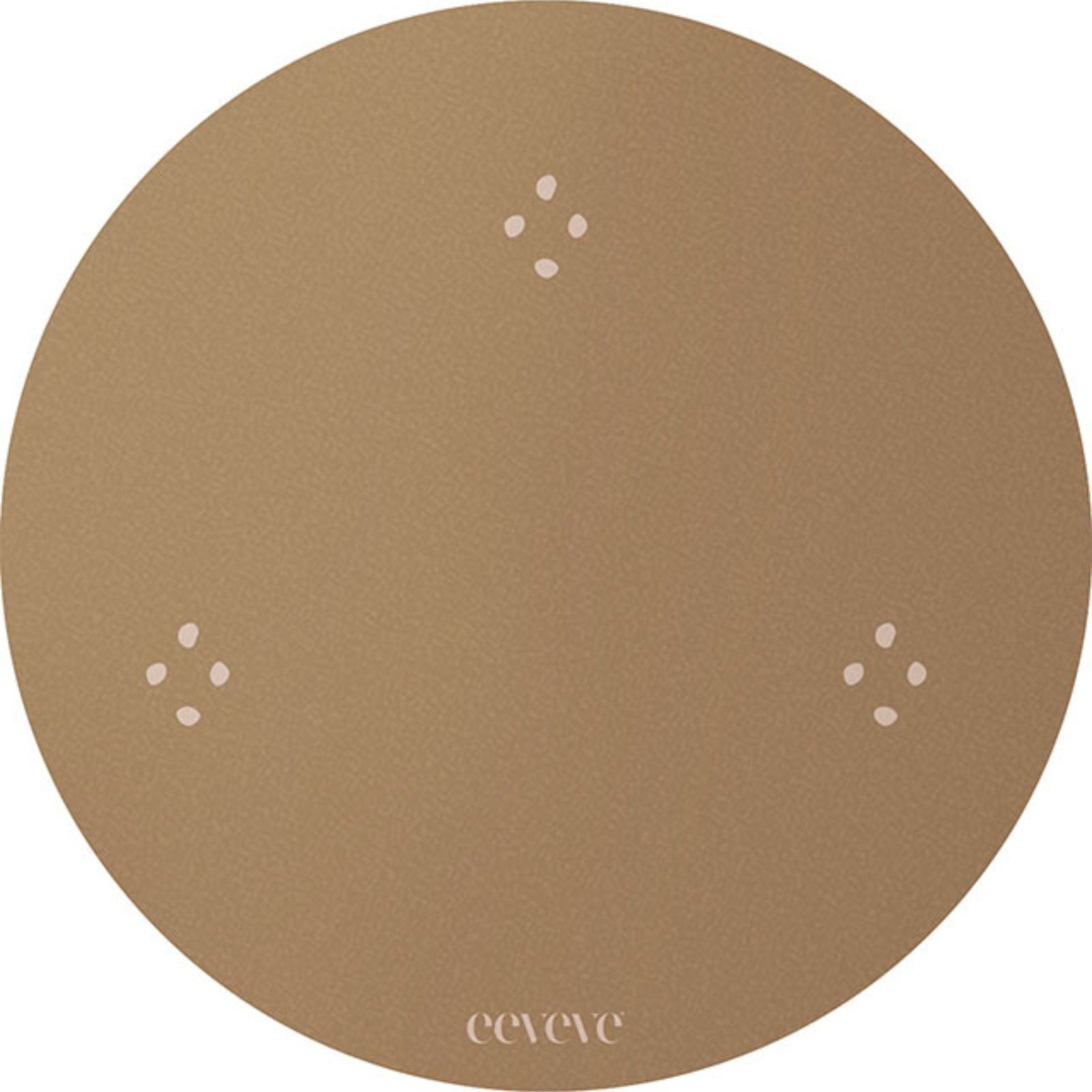 dessous de verre à pois beige