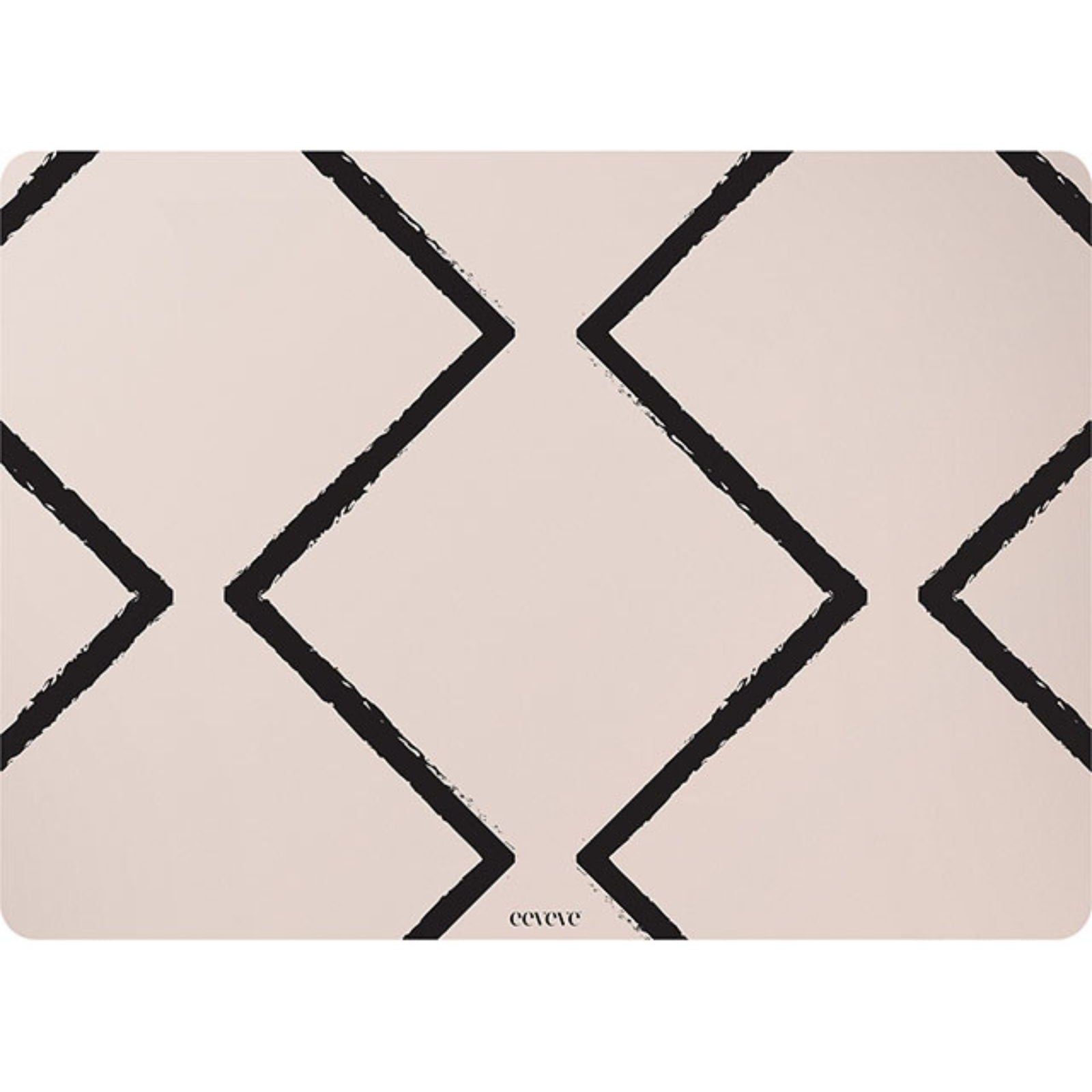 set de table beni ecru noir blanc
