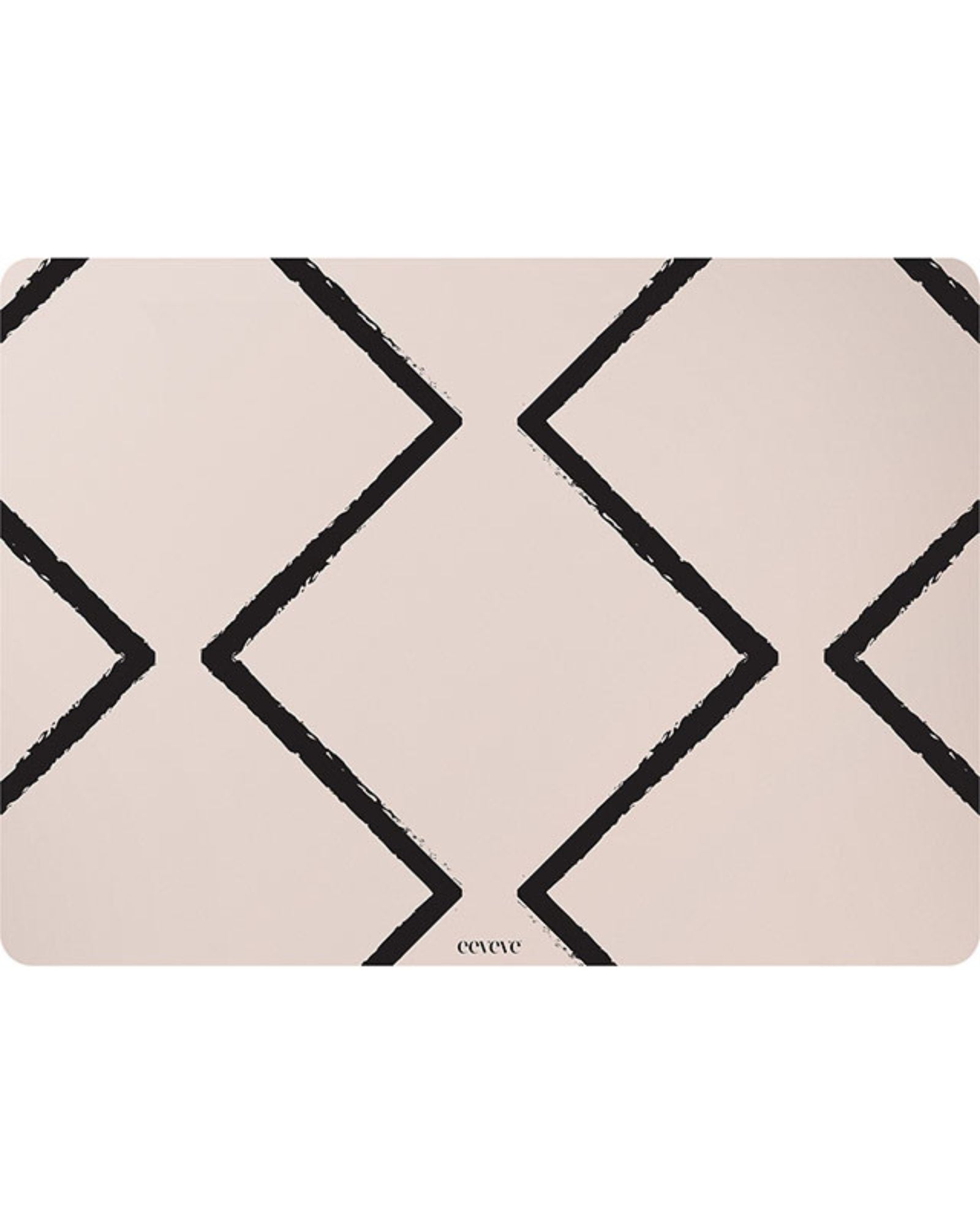 set de table beni ecru noir blanc