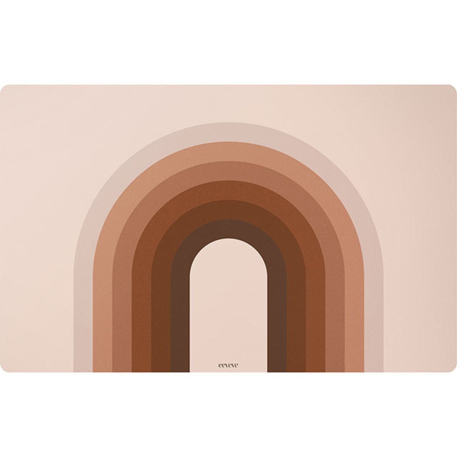 tapis souris ligne retro brun