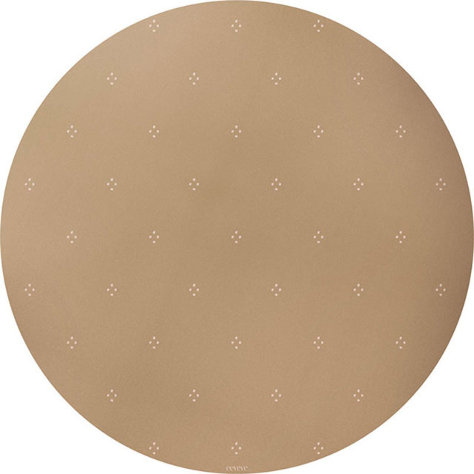 tapis de sol à pois beige