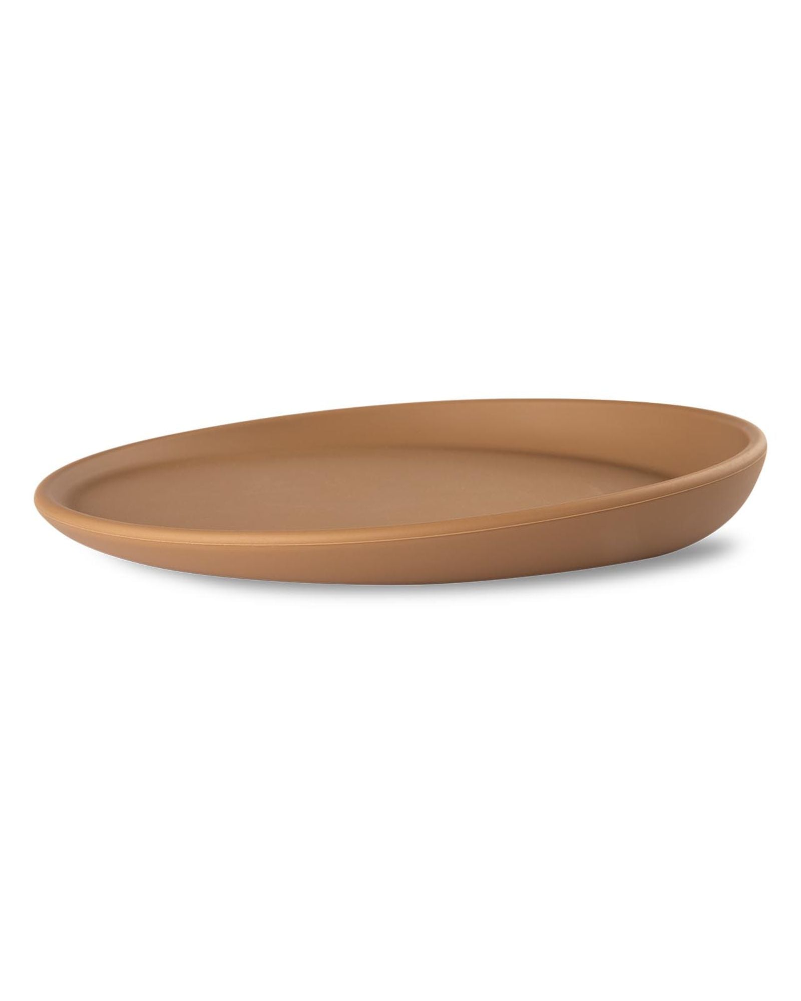 assiette silicone automne brun