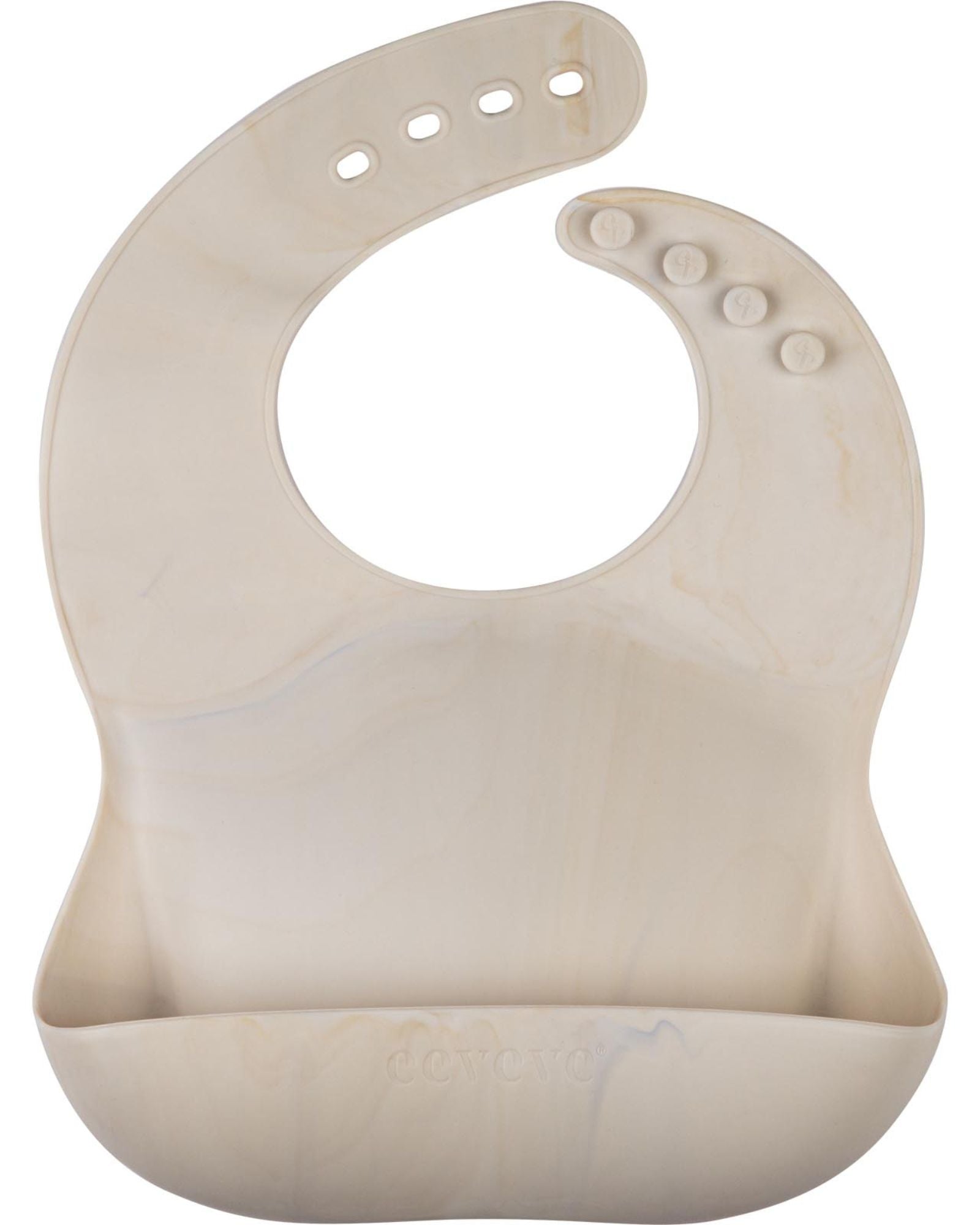 bavoir silicone marbre automne beige