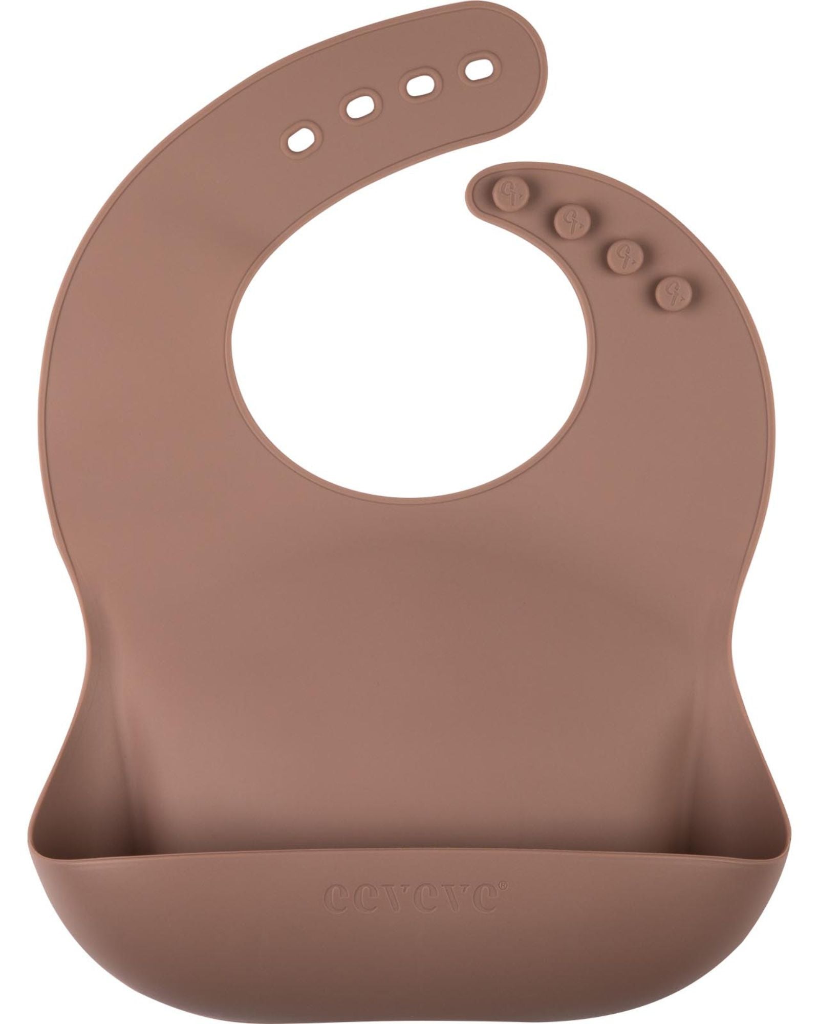 bavoir silicone rose poudré