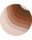 dessous de verre ligne retro brun