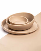 set vaisselle enfant mocha beige