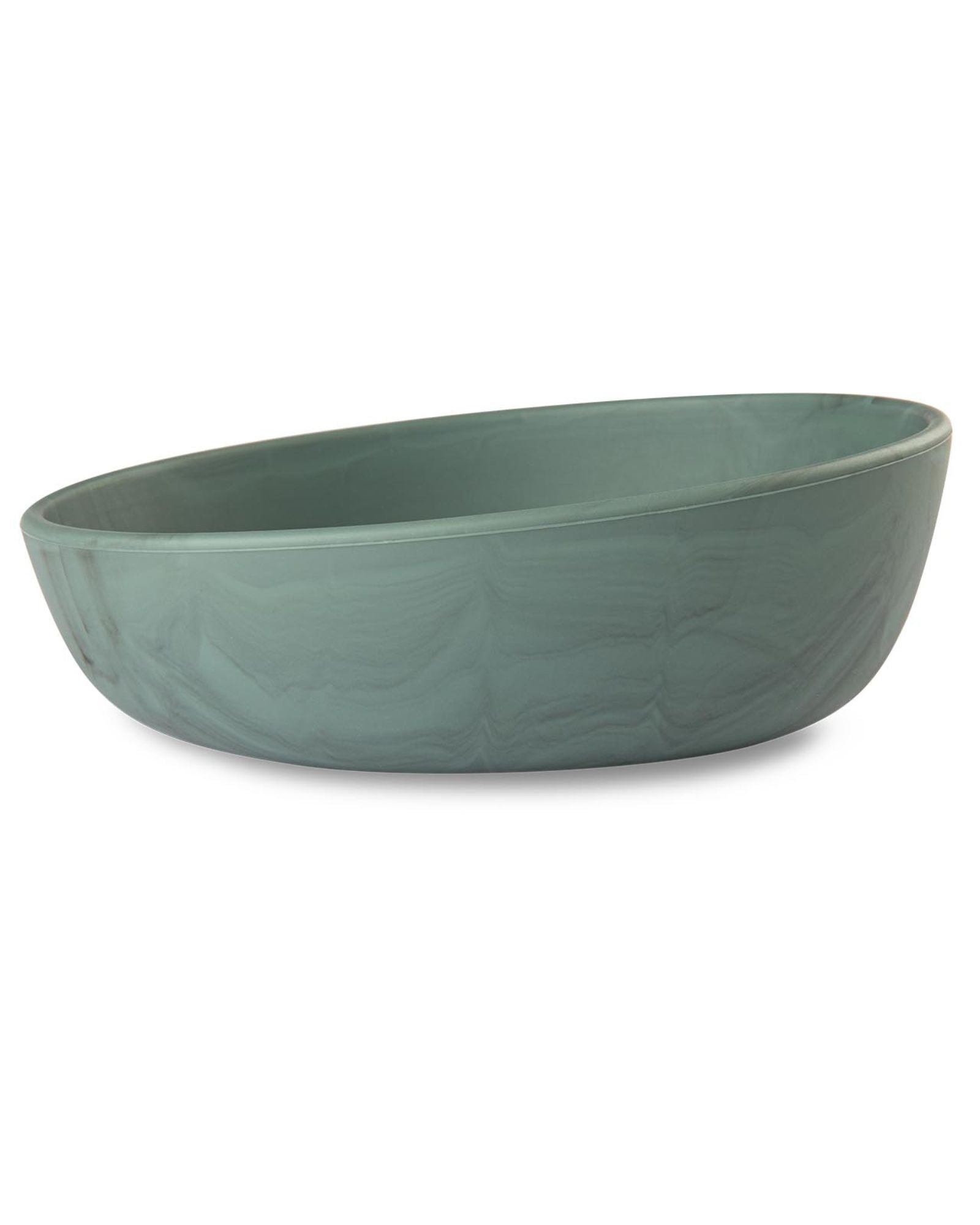 bol silicone enfant marbre vert