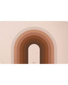 tapis souris ligne retro brun